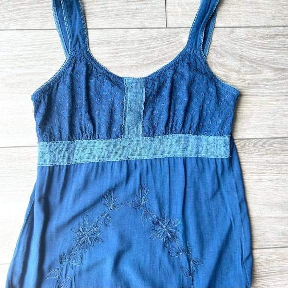 Coline Rayon Asymmetrical  Tank Midi Dress - Picture 8 of 14